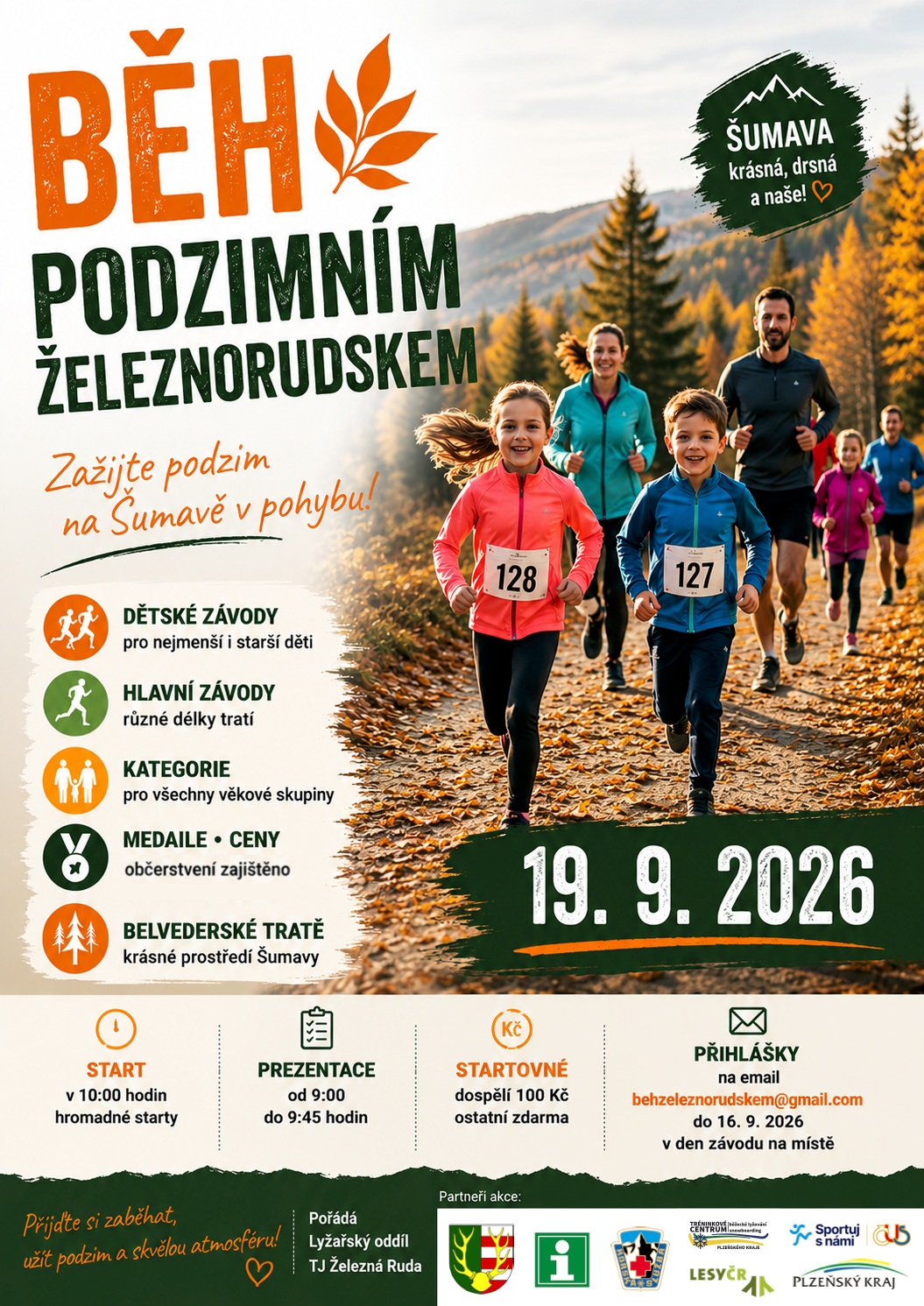 Běh podzimním Železnorudskem
